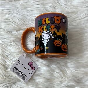 Hello Kitty Spooky Orange and Black Mug